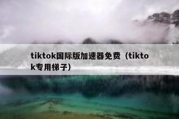 tiktok国际版加速器免费(tiktok专用梯子) 第1张 tiktok国际版加速器免费(tiktok专用梯子) 第1张