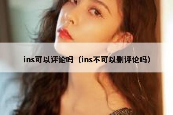 ins可以评论吗（ins不可以删评论吗） 第1张