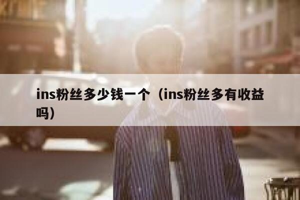 ins粉丝多少钱一个(ins粉丝多有收益吗) 第1张 ins粉丝多少钱一个(ins粉丝多有收益吗) 第1张