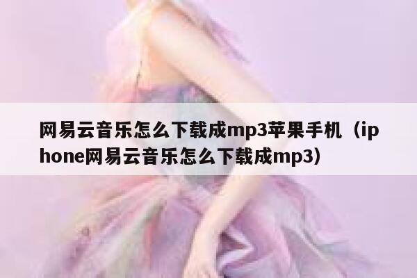 网易云音乐怎么下载成mp3苹果手机(iphone网易云音乐怎么下载成mp3) 第1张 网易云音乐怎么下载成mp3苹果手机(iphone网易云音乐怎么下载成mp3) 第1张