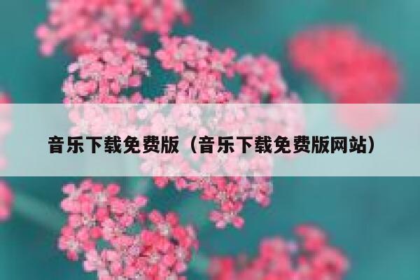 音乐下载免费版（音乐下载免费版网站） 第1张