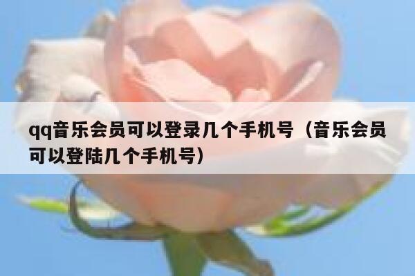 qq音乐会员可以登录几个手机号(音乐会员可以登陆几个手机号) 第1张 qq音乐会员可以登录几个手机号(音乐会员可以登陆几个手机号) 第1张