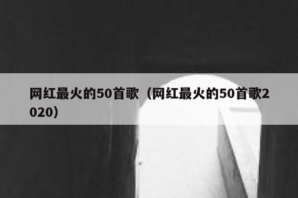 网红最火的50首歌（网红最火的50首歌2020） 第1张