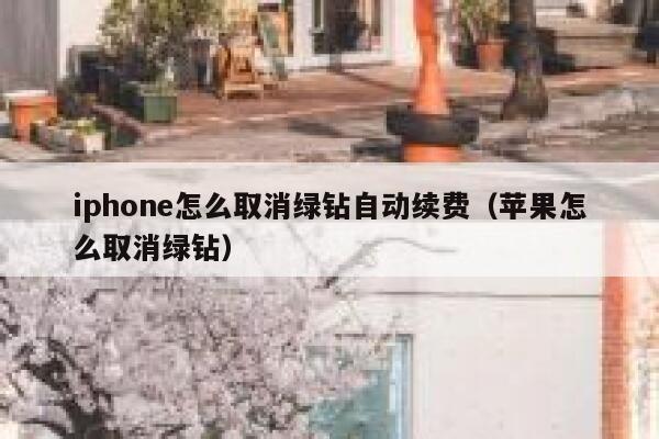 iphone怎么取消绿钻自动续费（苹果怎么取消绿钻） 第1张