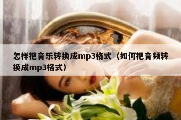 怎样把音乐转换成mp3格式（如何把音频转换成mp3格式） 第1张