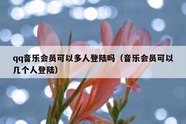 qq音乐会员可以多人登陆吗（音乐会员可以几个人登陆） 第1张