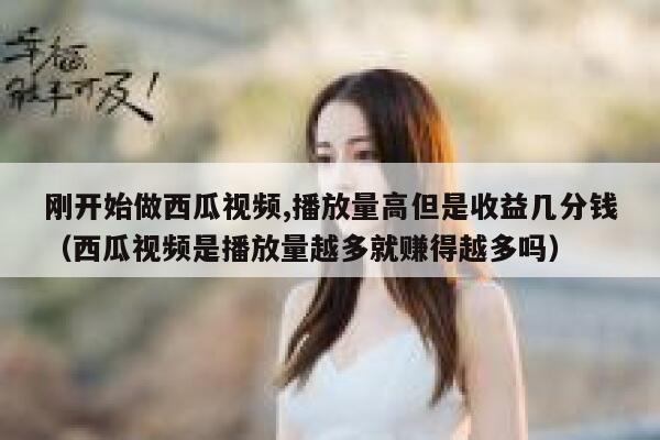 刚开始做西瓜视频,播放量高但是收益几分钱(西瓜视频是播放量越多就赚得越多吗) 第1张 刚开始做西瓜视频,播放量高但是收益几分钱(西瓜视频是播放量越多就赚得越多吗) 第1张