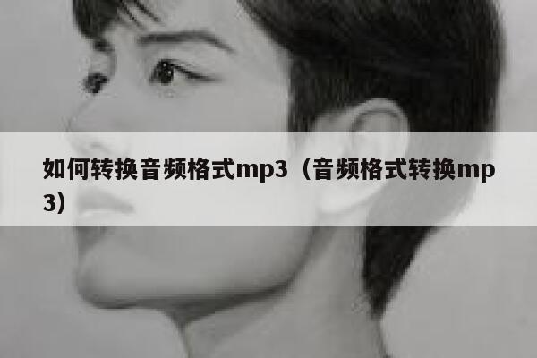 如何转换音频格式mp3（音频格式转换mp3） 第1张