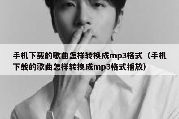 手机下载的歌曲怎样转换成mp3格式（手机下载的歌曲怎样转换成mp3格式播放） 第1张