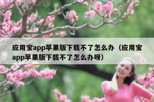 应用宝app苹果版下载不了怎么办(应用宝app苹果版下载不了怎么办呀) 第1张 应用宝app苹果版下载不了怎么办(应用宝app苹果版下载不了怎么办呀) 第1张