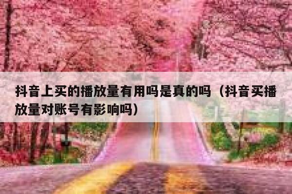 抖音上买的播放量有用吗是真的吗（抖音买播放量对账号有影响吗） 第1张