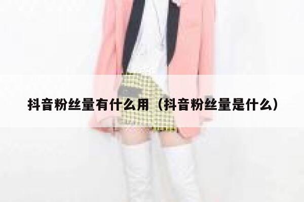 抖音粉丝量有什么用（抖音粉丝量是什么） 第1张