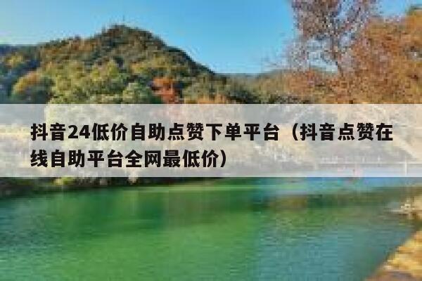 抖音24低价自助点赞下单平台（抖音点赞在线自助平台全网最低价） 第1张