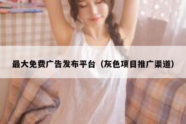 最大免费广告发布平台（灰色项目推广渠道） 第1张