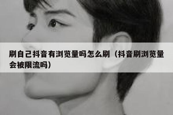 刷自己抖音有浏览量吗怎么刷（抖音刷浏览量会被限流吗） 第1张