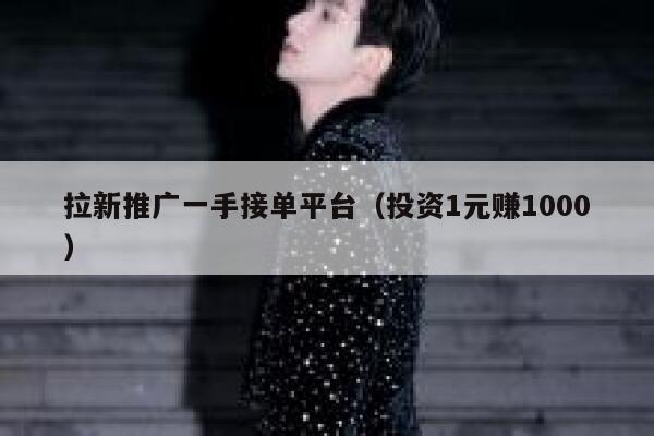 拉新推广一手接单平台（投资1元赚1000） 第1张