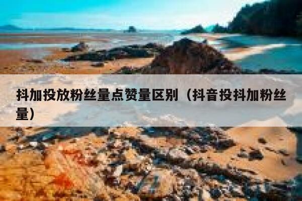 抖加投放粉丝量点赞量区别（抖音投抖加粉丝量） 第1张