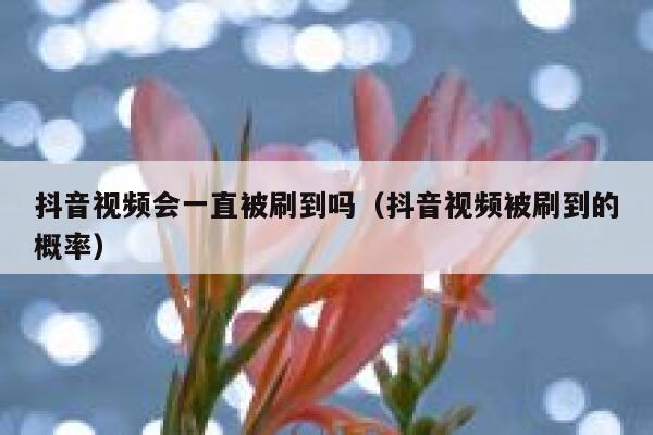 抖音视频会一直被刷到吗(抖音视频被刷到的概率) 第1张 抖音视频会一直被刷到吗(抖音视频被刷到的概率) 第1张