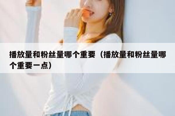 播放量和粉丝量哪个重要（播放量和粉丝量哪个重要一点） 第1张