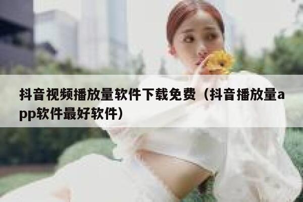 抖音视频播放量软件下载免费（抖音播放量app软件最好软件） 第1张
