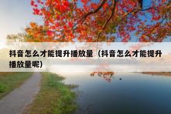 抖音怎么才能提升播放量（抖音怎么才能提升播放量呢） 第1张