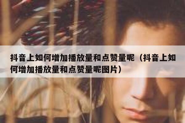 抖音上如何增加播放量和点赞量呢(抖音上如何增加播放量和点赞量呢图片) 第1张 抖音上如何增加播放量和点赞量呢(抖音上如何增加播放量和点赞量呢图片) 第1张