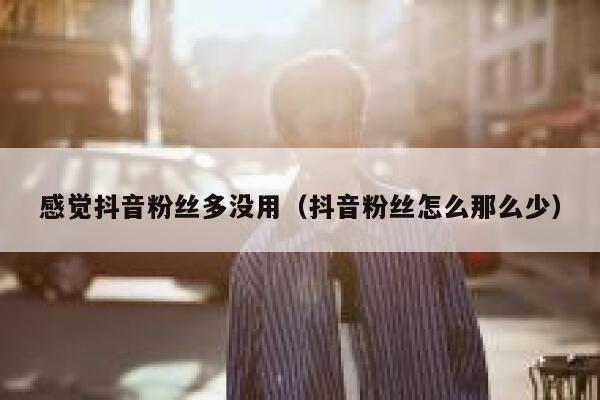 感觉抖音粉丝多没用（抖音粉丝怎么那么少） 第1张