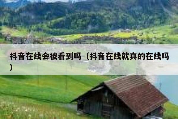 抖音在线会被看到吗(抖音在线就真的在线吗) 第1张 抖音在线会被看到吗(抖音在线就真的在线吗) 第1张