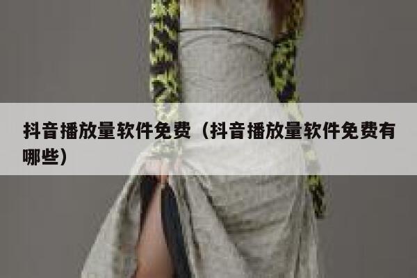 抖音播放量软件免费（抖音播放量软件免费有哪些） 第1张