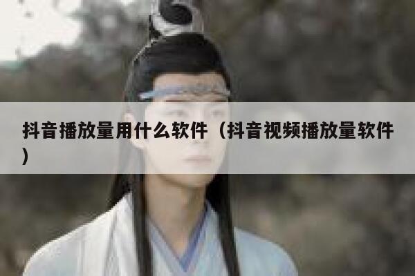 抖音播放量用什么软件（抖音视频播放量软件） 第1张
