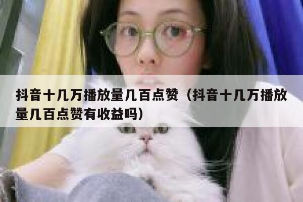 抖音十几万播放量几百点赞（抖音十几万播放量几百点赞有收益吗） 第1张