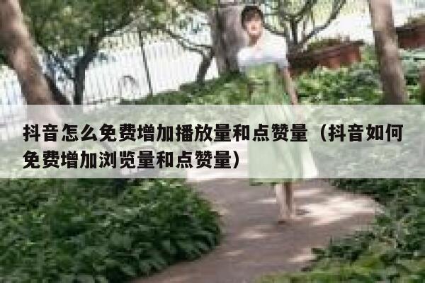 抖音怎么免费增加播放量和点赞量（抖音如何免费增加浏览量和点赞量） 第1张