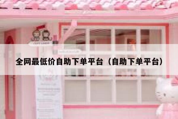 全网最低价自助下单平台（自助下单平台） 第1张