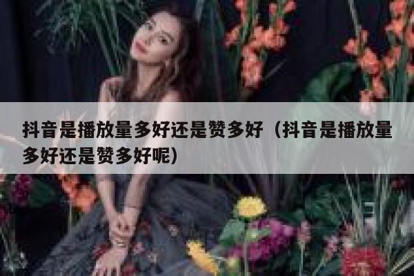 抖音是播放量多好还是赞多好(抖音是播放量多好还是赞多好呢) 第1张 抖音是播放量多好还是赞多好(抖音是播放量多好还是赞多好呢) 第1张