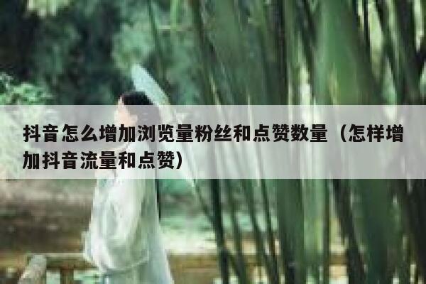 抖音怎么增加浏览量粉丝和点赞数量（怎样增加抖音流量和点赞） 第1张