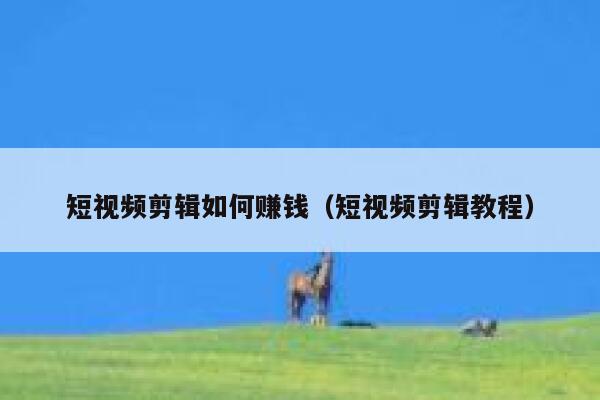 短视频剪辑如何赚钱(短视频剪辑教程) 第1张 短视频剪辑如何赚钱(短视频剪辑教程) 第1张