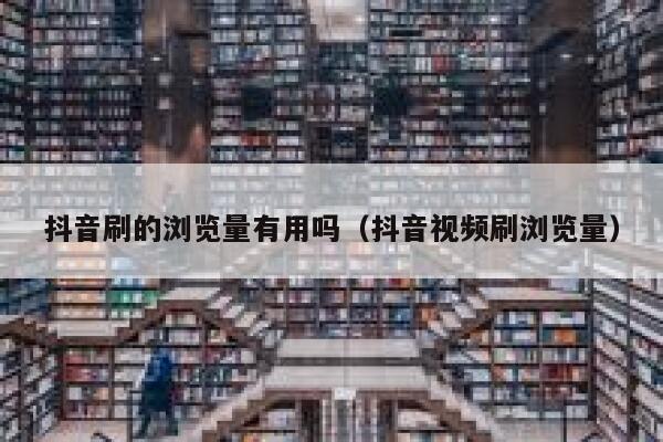 抖音刷的浏览量有用吗（抖音视频刷浏览量） 第1张