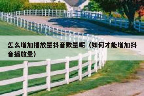 怎么增加播放量抖音数量呢（如何才能增加抖音播放量） 第1张