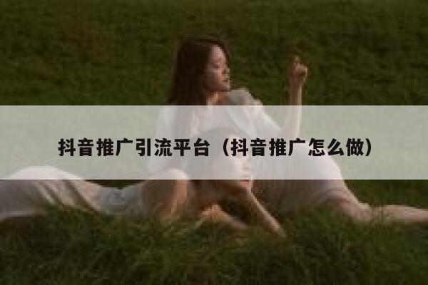 抖音推广引流平台（抖音推广怎么做） 第1张