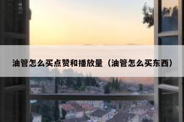 油管怎么买点赞和播放量（油管怎么买东西） 第1张