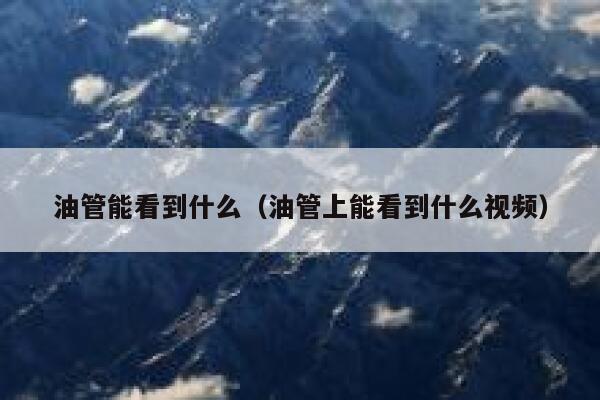 油管能看到什么（油管上能看到什么视频） 第1张