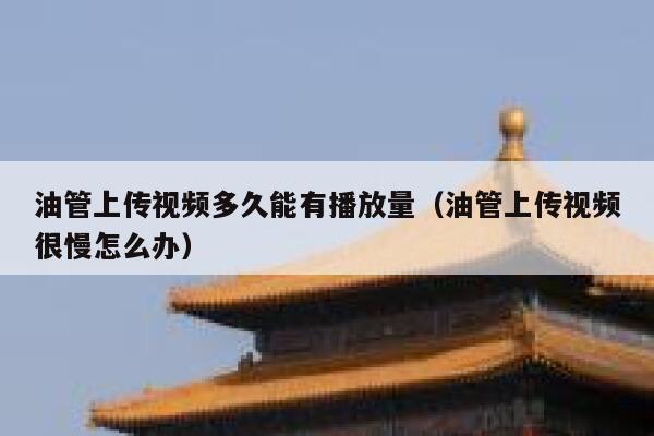 油管上传视频多久能有播放量（油管上传视频很慢怎么办） 第1张