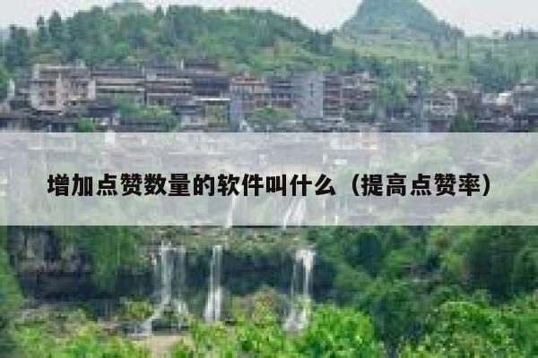 增加点赞数量的软件叫什么（提高点赞率） 第1张