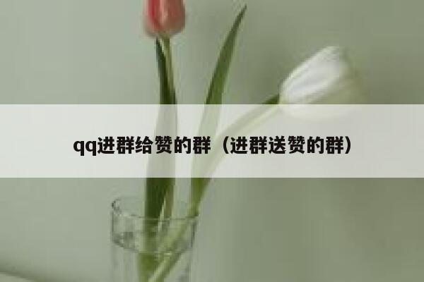 qq进群给赞的群（进群送赞的群） 第1张