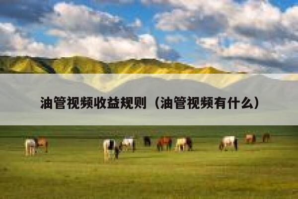 油管视频收益规则（油管视频有什么） 第1张