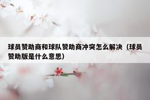 球员赞助商和球队赞助商冲突怎么解决（球员赞助版是什么意思） 第1张