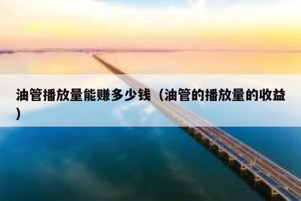 油管播放量能赚多少钱（油管的播放量的收益） 第1张