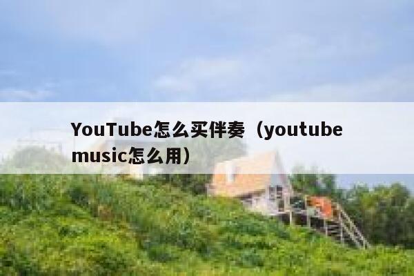 YouTube怎么买伴奏（youtubemusic怎么用） 第1张