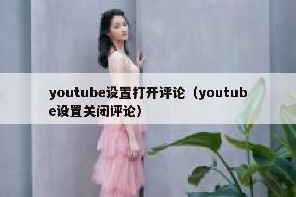 youtube设置打开评论（youtube设置关闭评论） 第1张