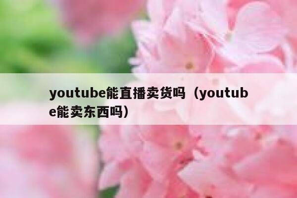 youtube能直播卖货吗(youtube能卖东西吗) 第1张 youtube能直播卖货吗(youtube能卖东西吗) 第1张